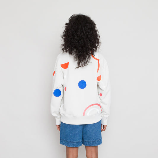 Folk Embroidered Boxy Sweat