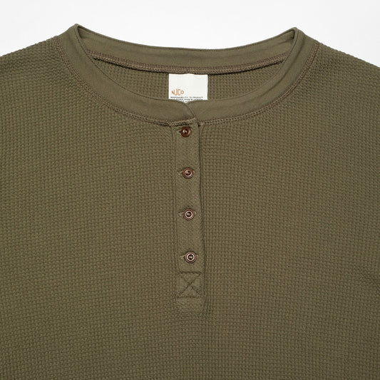 Nudie Jeans Co. Mira Henley Waffle Knit