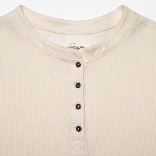 Nudie Jeans Co. Mira Henley Waffle Knit