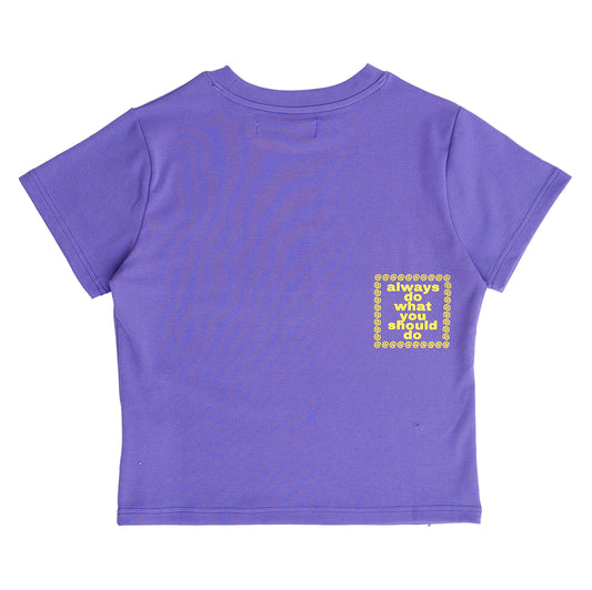 Always Do What You Should Do Heart Sun Baby Tee