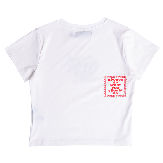 Always Do What You Should Do Heart Sun Baby Tee