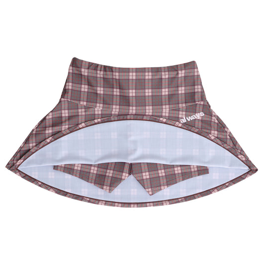 Always Do What You Should Do Plaid He@rt Logo Skort