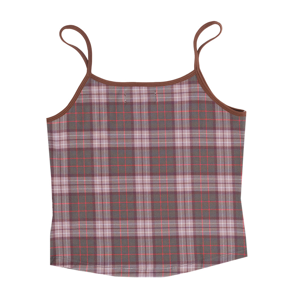 Always Do What You Should Do Plaid Heart Logo Cami Top