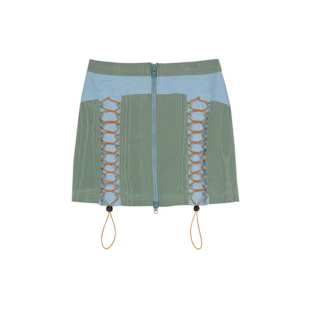 Brain Dead Bungee Zip Mini Skirt