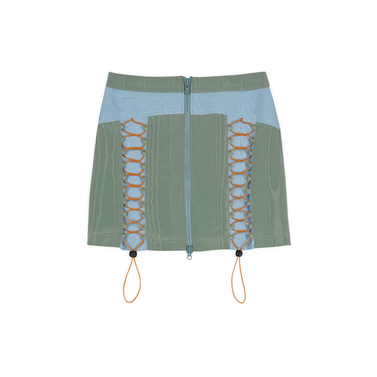 Brain Dead Bungee Zip Mini Skirt
