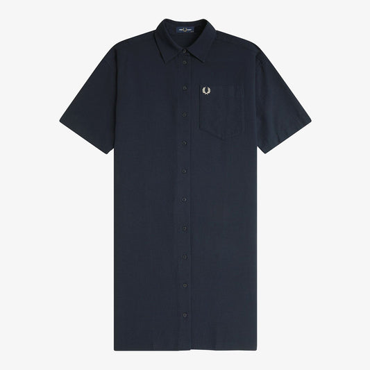 Fred Perry Seersucker Shirt Dress