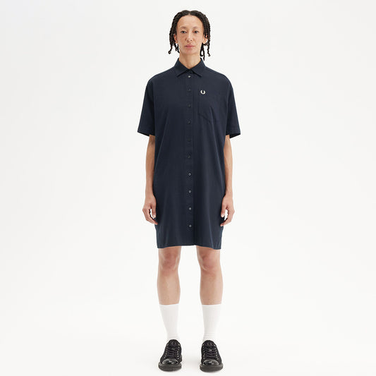 Fred Perry Seersucker Shirt Dress