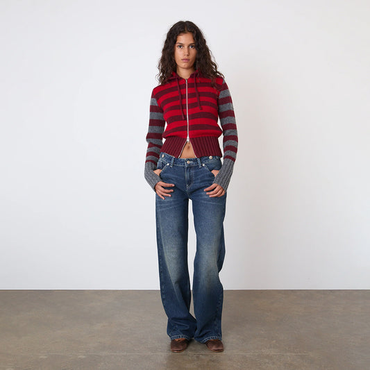 Peachy Den Anita Knitted Hoodie