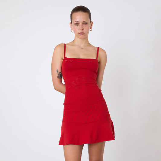 Peachy Den Marie Knit Mini Dress