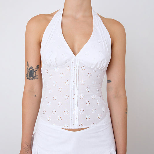 Peachy Den Dylan Halter Neck Top