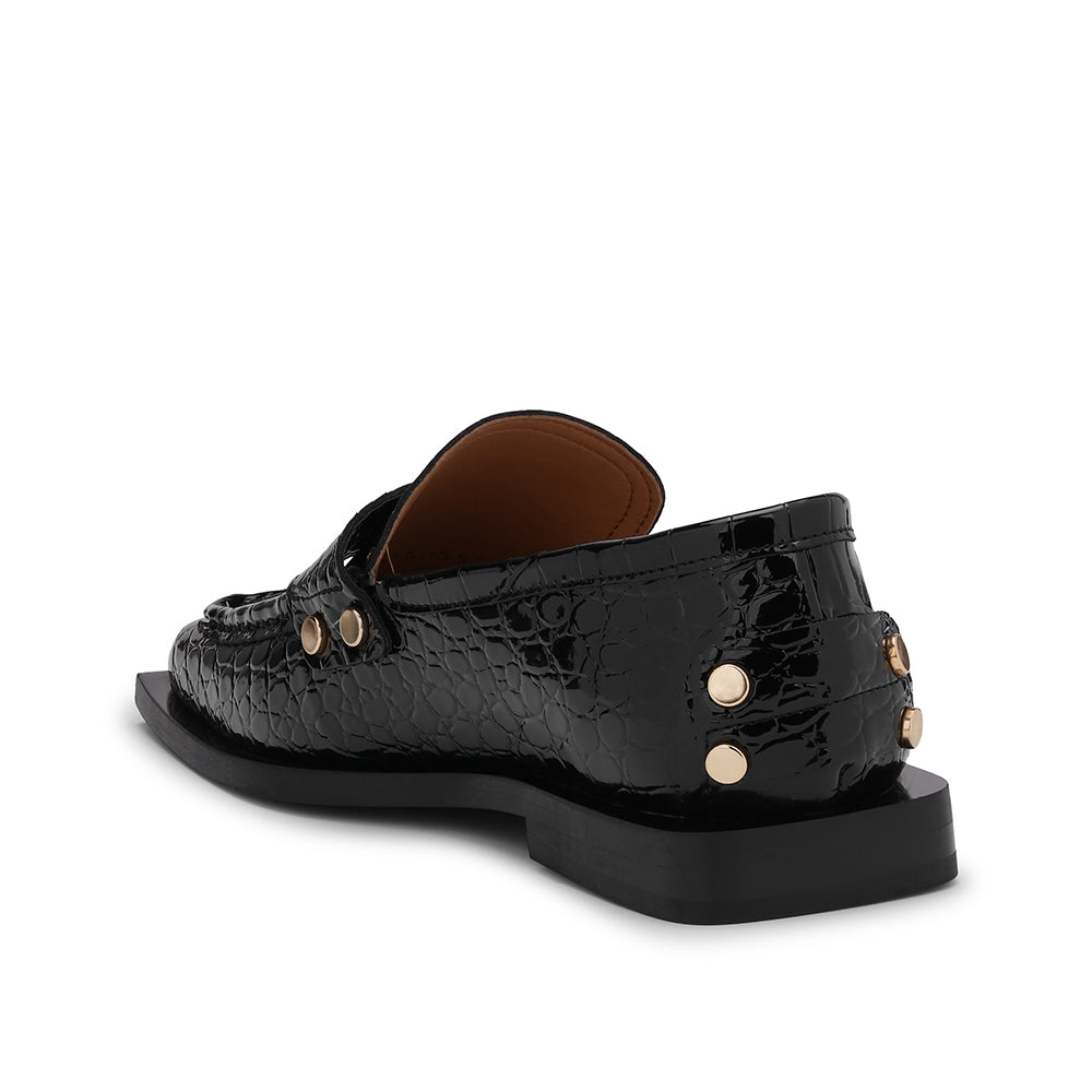 Ganni Studs Square Toe Loafer