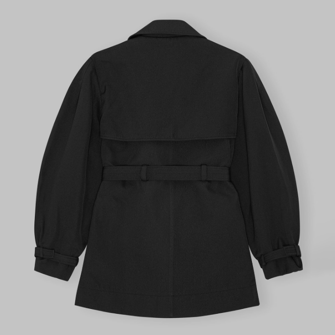 Ganni Heavy Twill Midi Trench