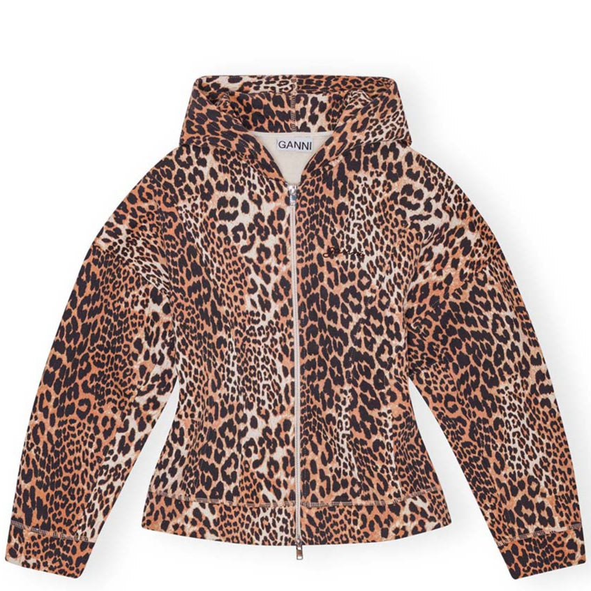 Ganni Heavy Fleece Zip Hoodie