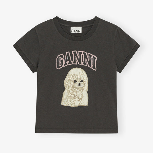 Ganni Poodle Baby Fit Tee
