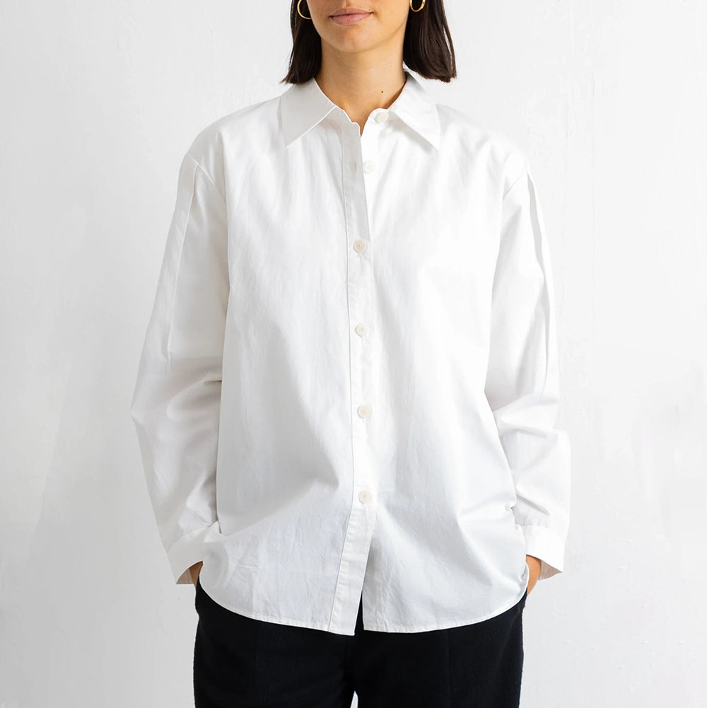 Folk Cross Pleat Shirt