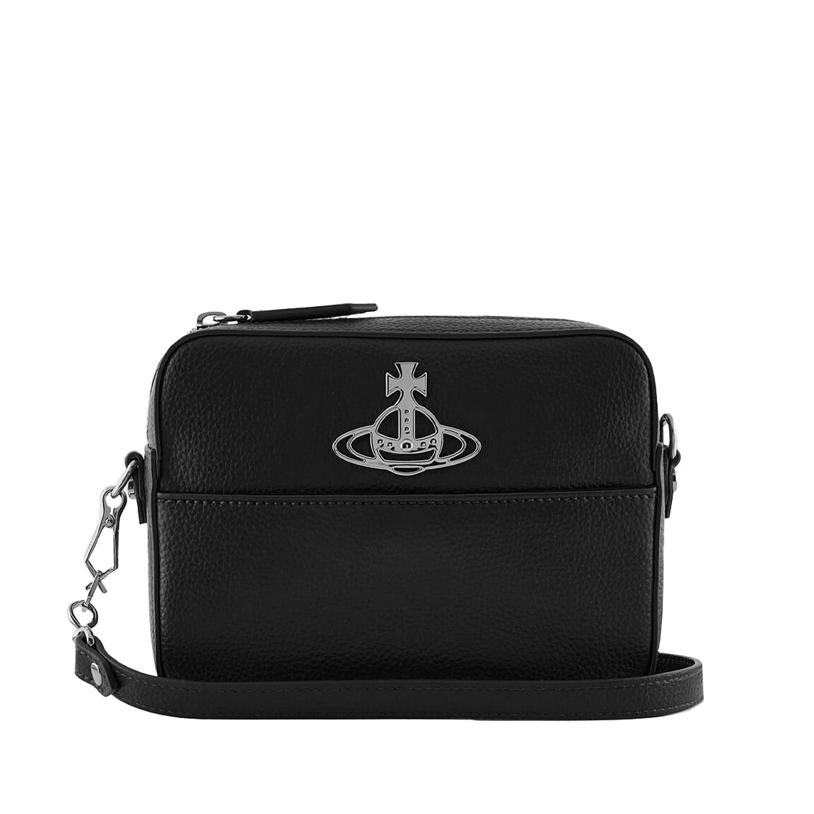 Vivienne Westwood Penny Double Pouch Crossbody Bag in Black