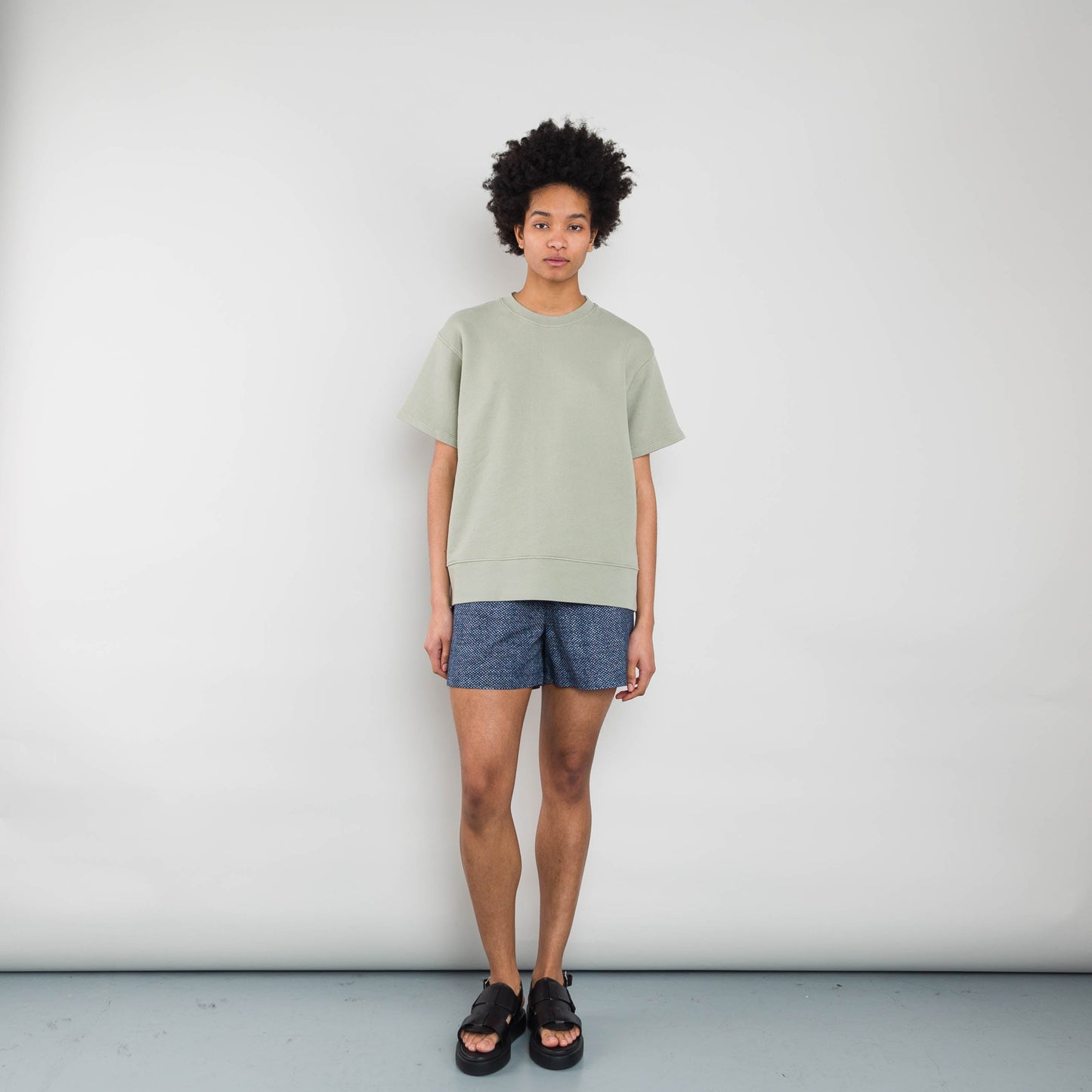 Folk Short Sleeve Boxy Sweatshirt