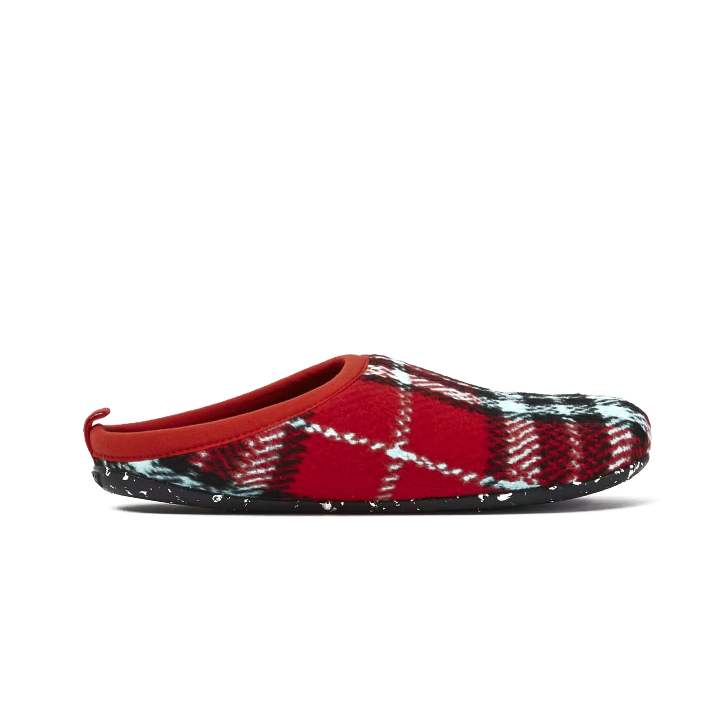 Camper Wabi Plaid Felt Slipper
