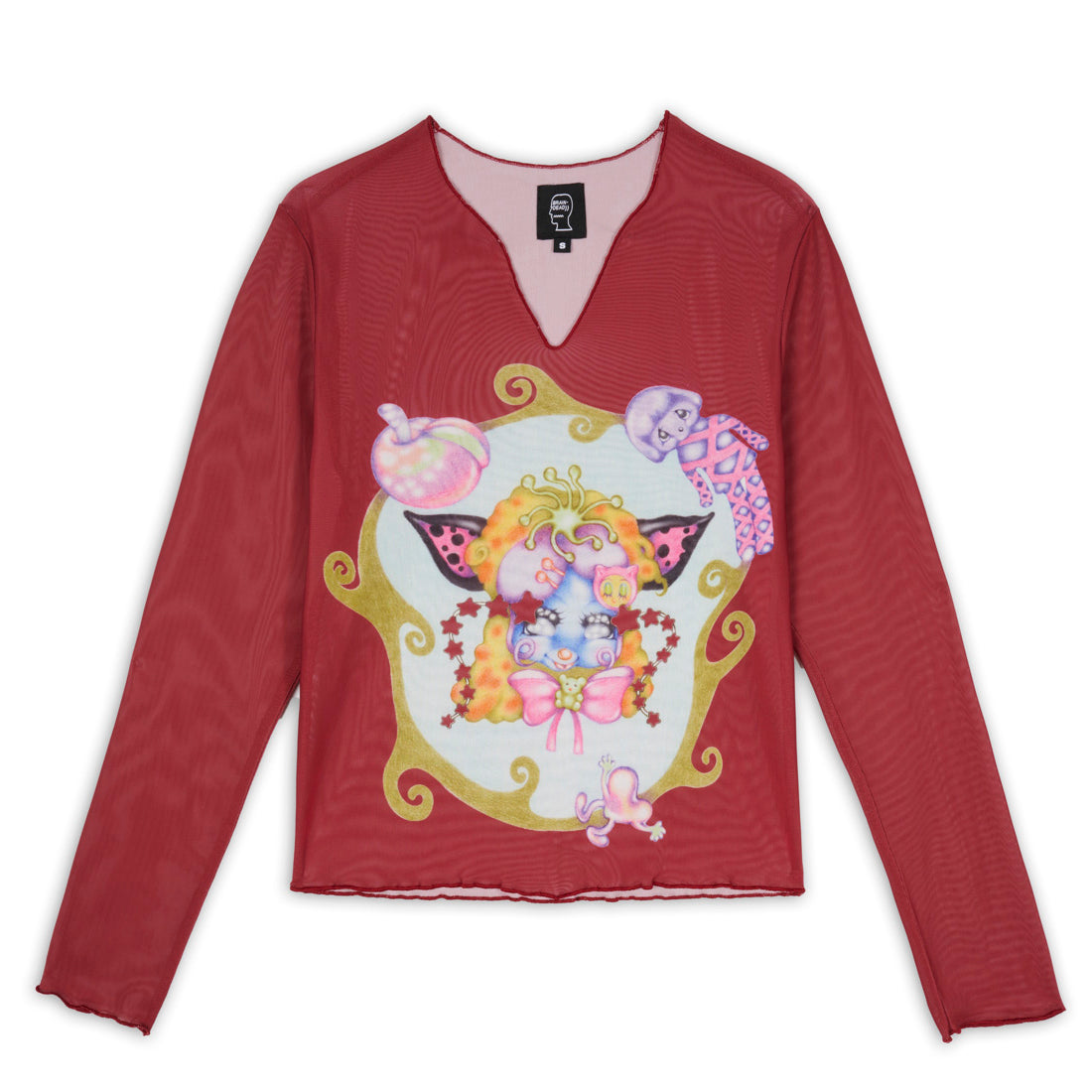 Brain Dead Gaspar Butterflies Mesh Top