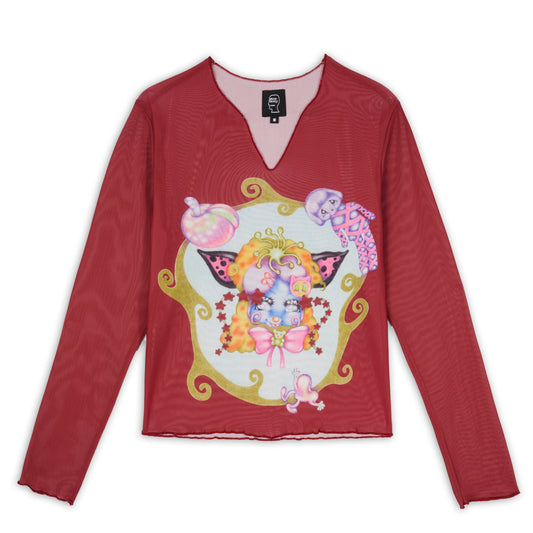 Brain Dead Gaspar Butterflies Mesh Top