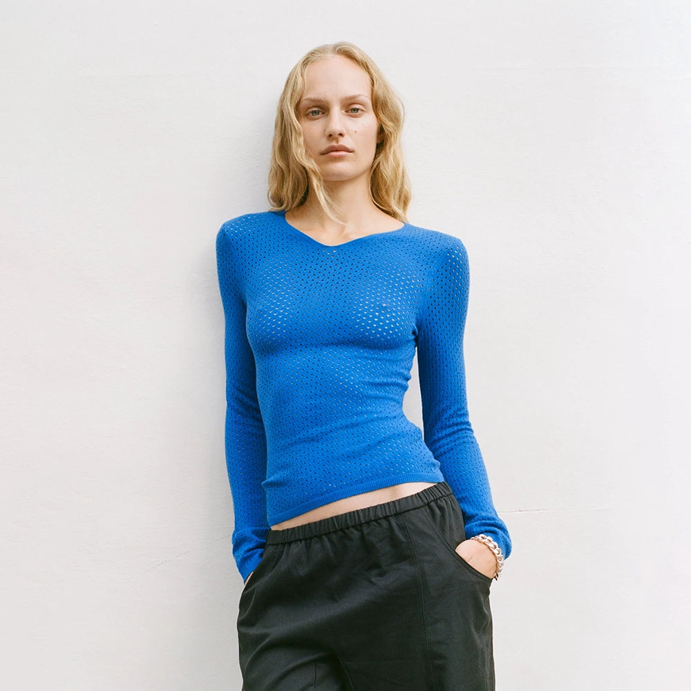 Peachy Den Carly Thermal Knit