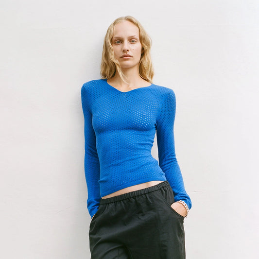 Peachy Den Carly Thermal Knit