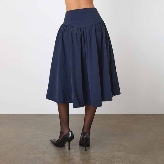 Peachy Den Deba Midi Pockets Skirt