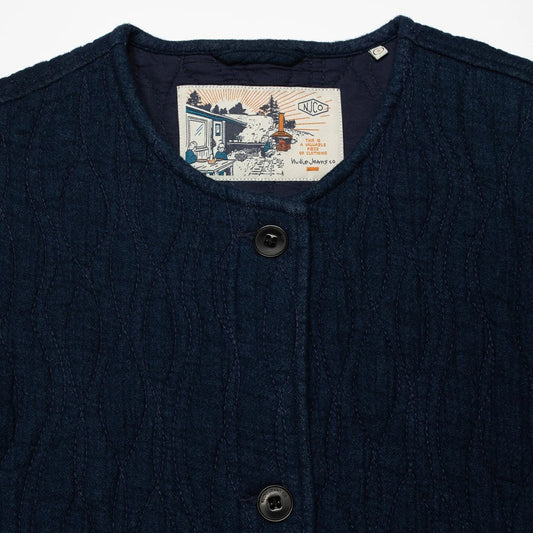 Nudie Jeans Sandra Indigo Quilt Jacket