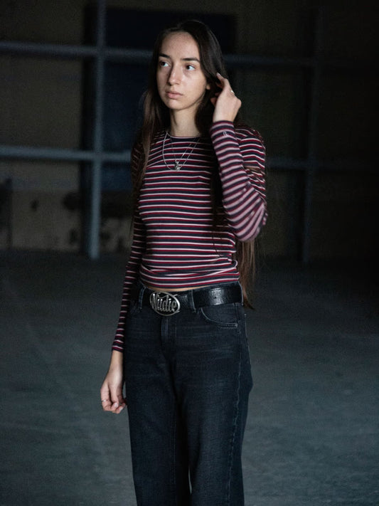 Nudie Jeans Jessy Long Sleeve Striped T-Shirt