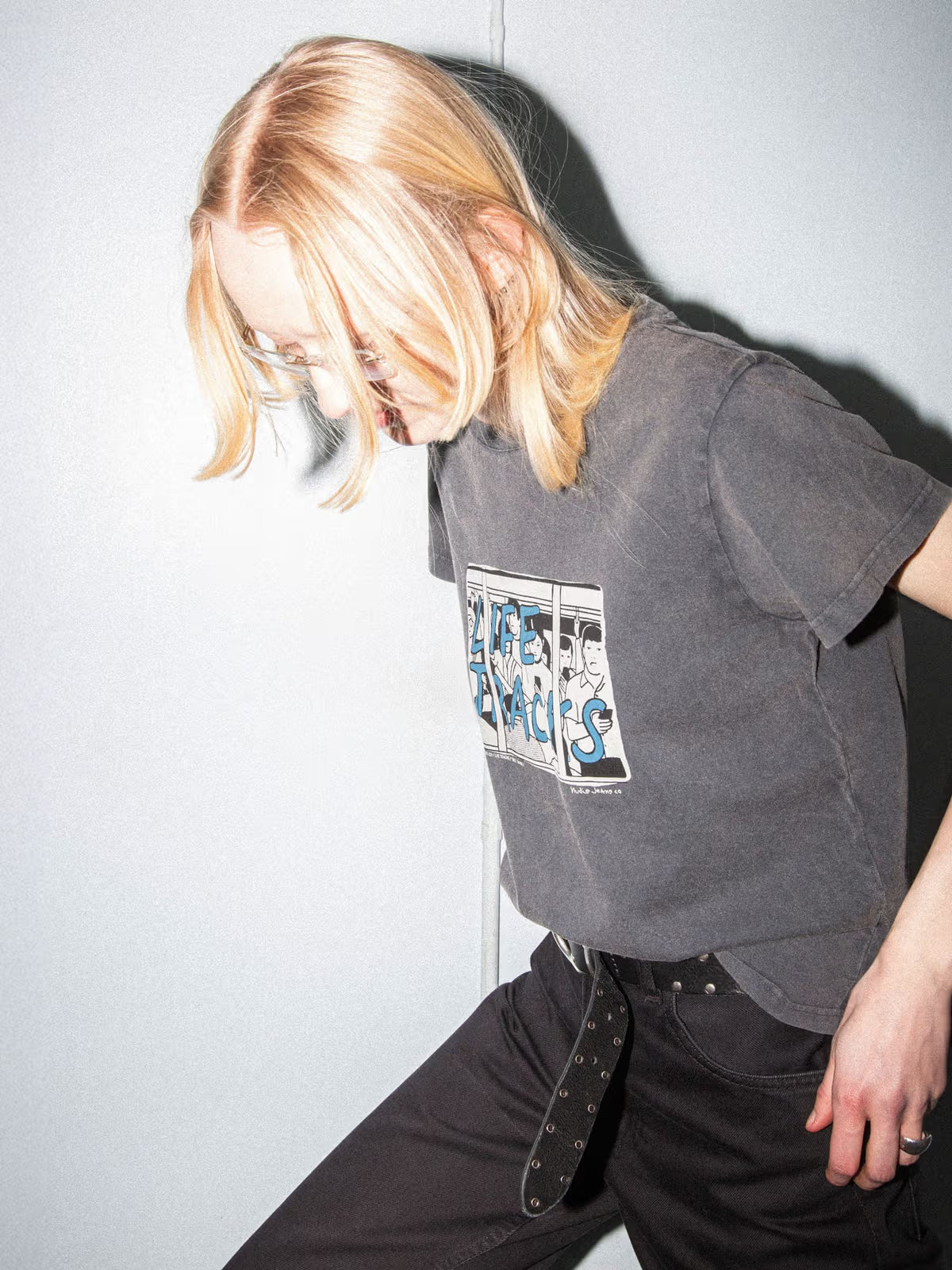 Nudie Jeans Frankie T-Shirt Life Tracks II