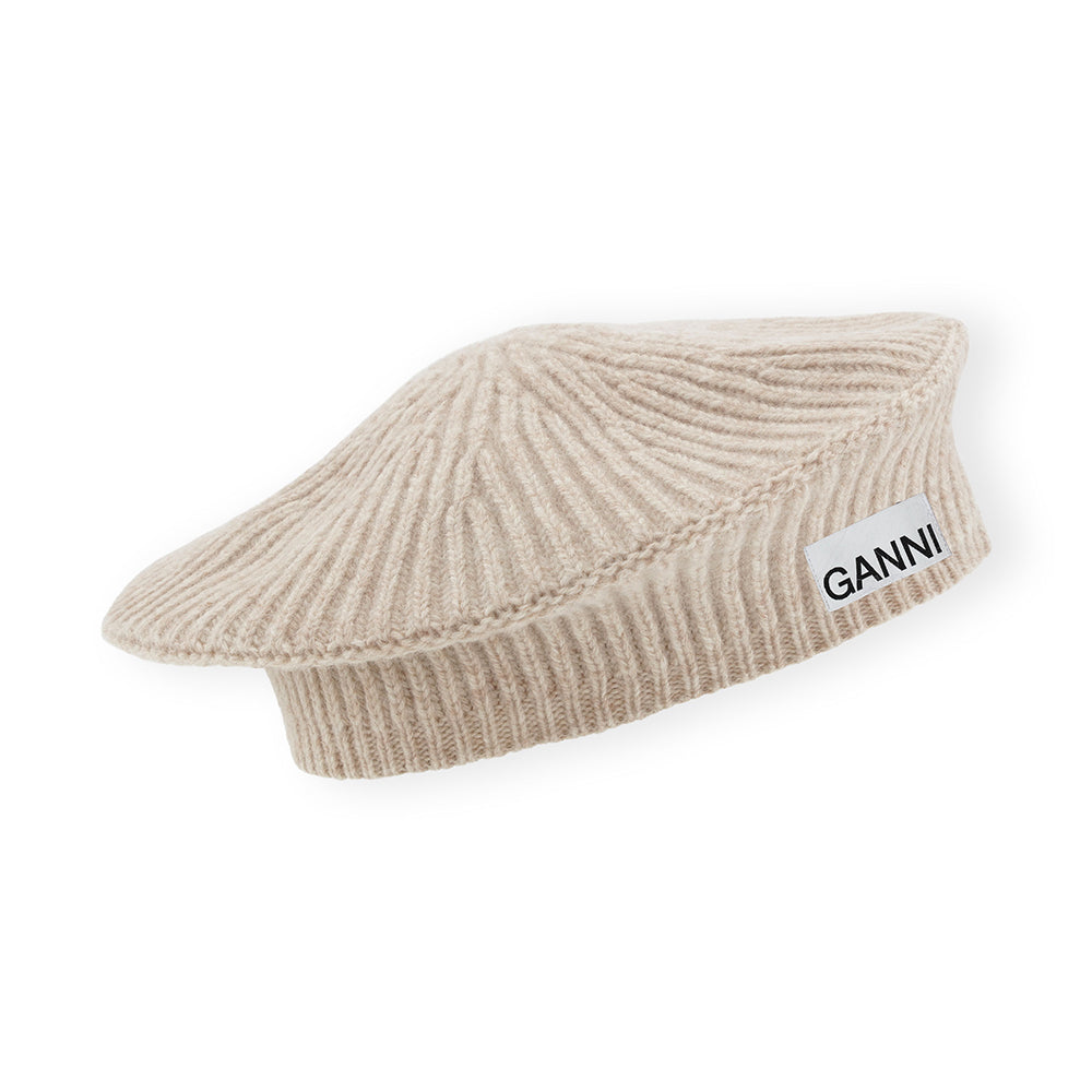 GANNI Structured Rib Beret