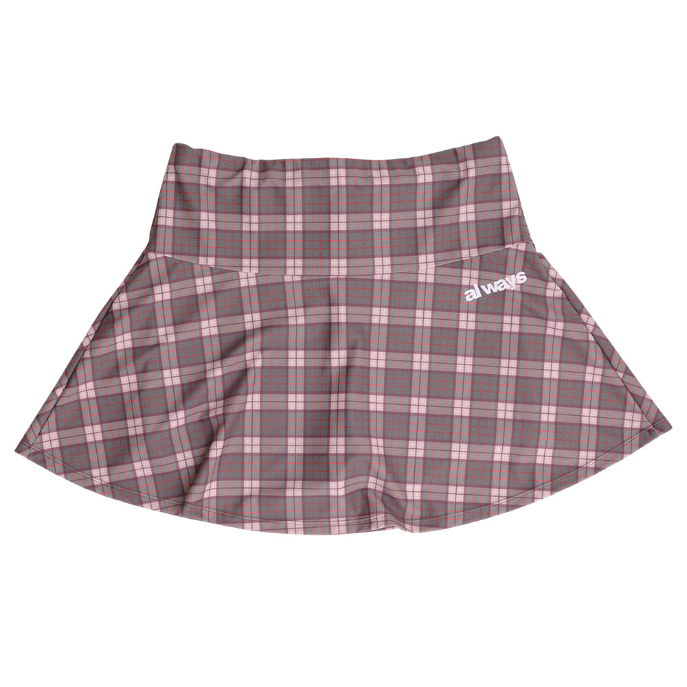Always Do What You Should Do Plaid He@rt Logo Skort