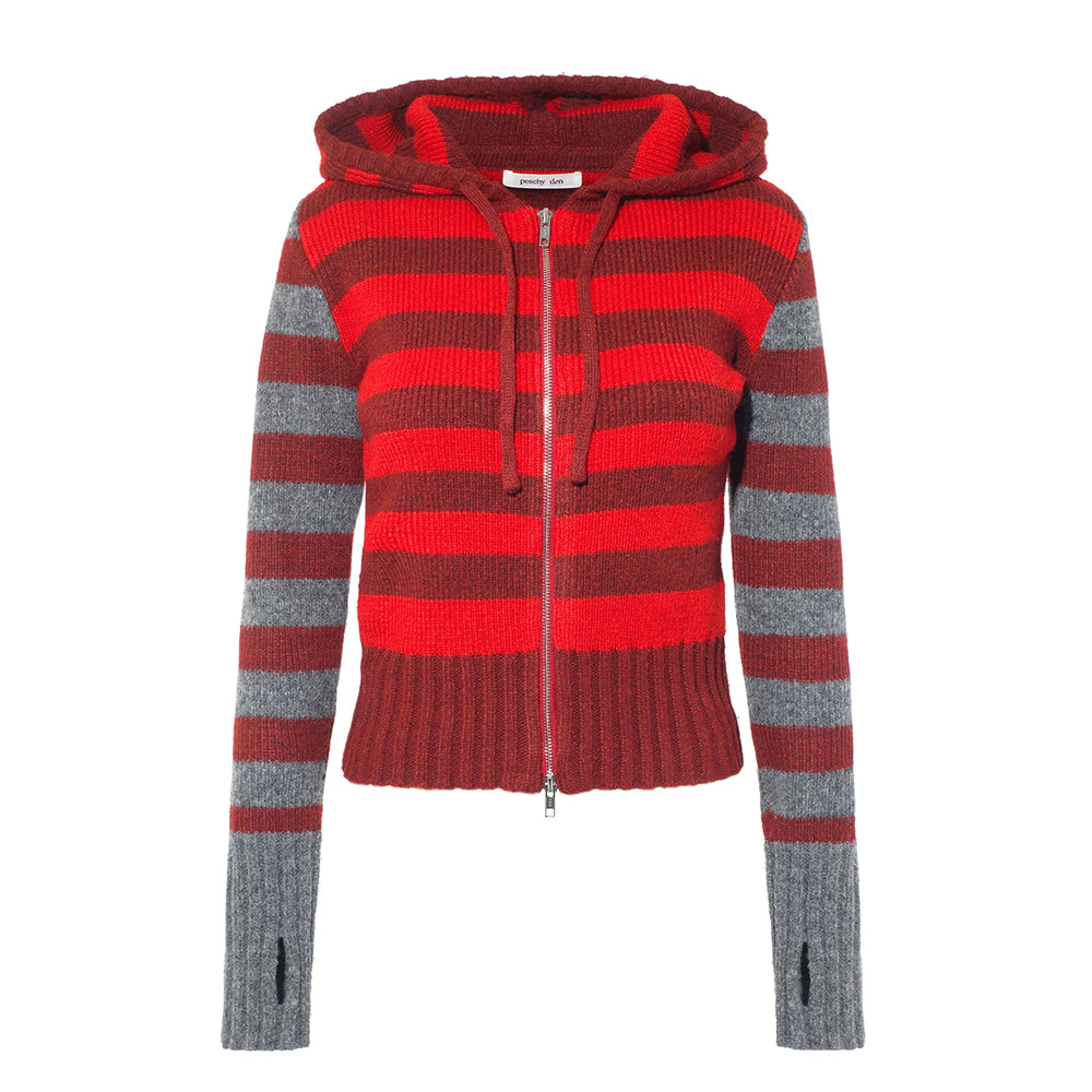 Peachy Den Anita Knitted Hoodie