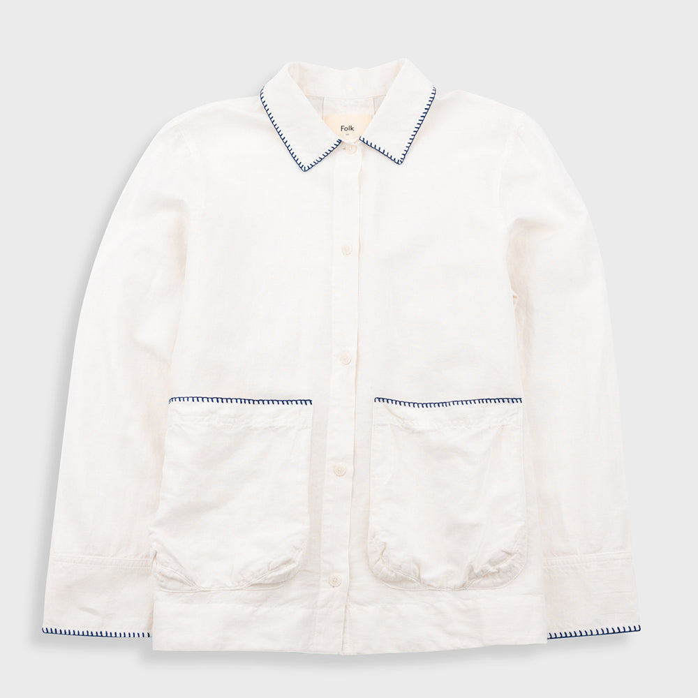 Folk Pleated Shirt