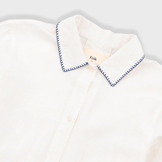 Folk Pleated Shirt