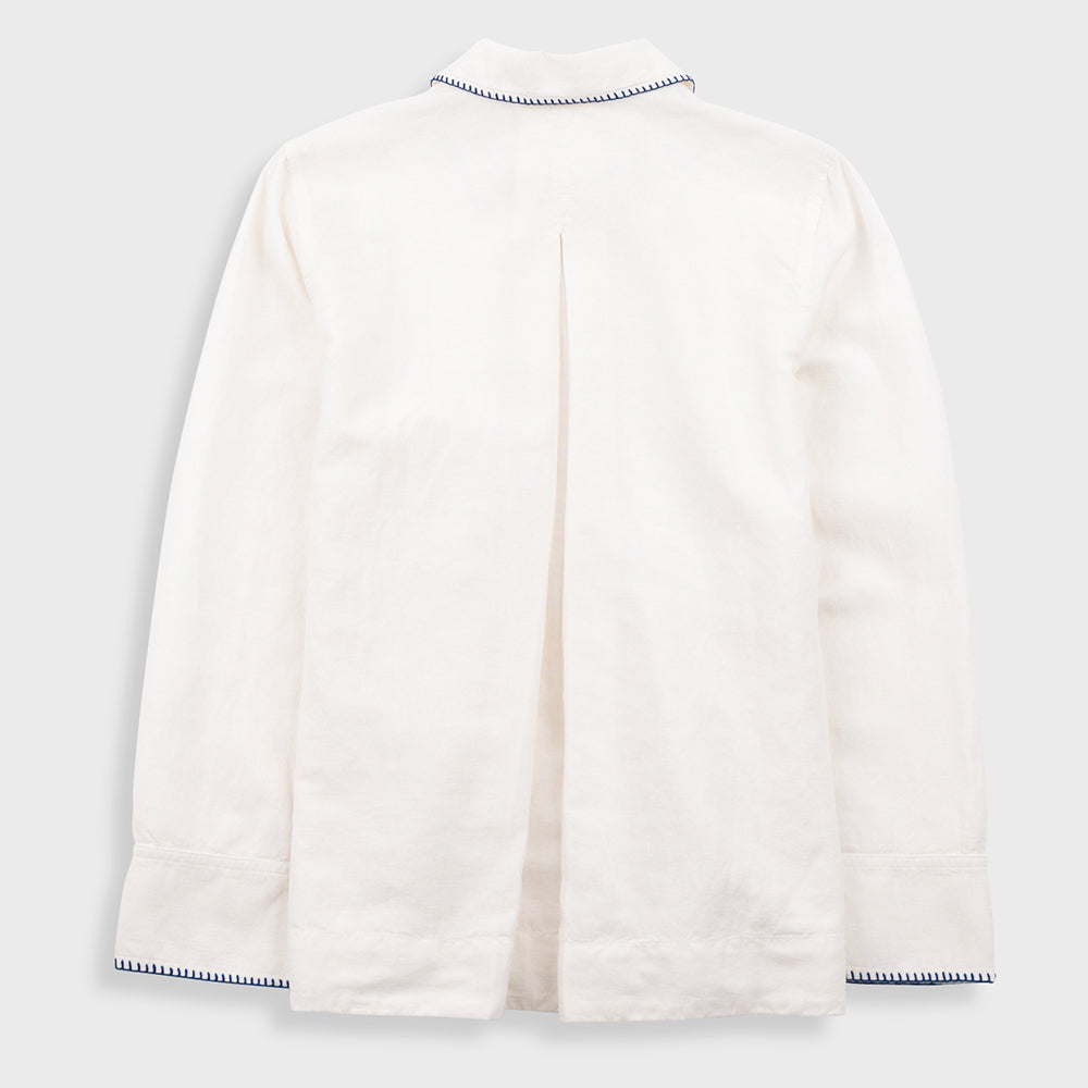 Folk Pleated Shirt