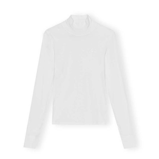 Ganni Soft Cotton Rib LS Tee
