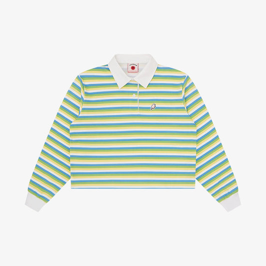 ICECREAM Popsicle Striped Cropped Rugby