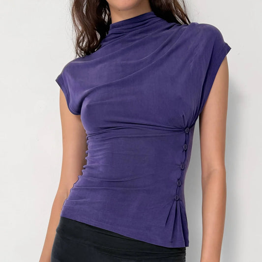 Peachy Den Kylie Button Top