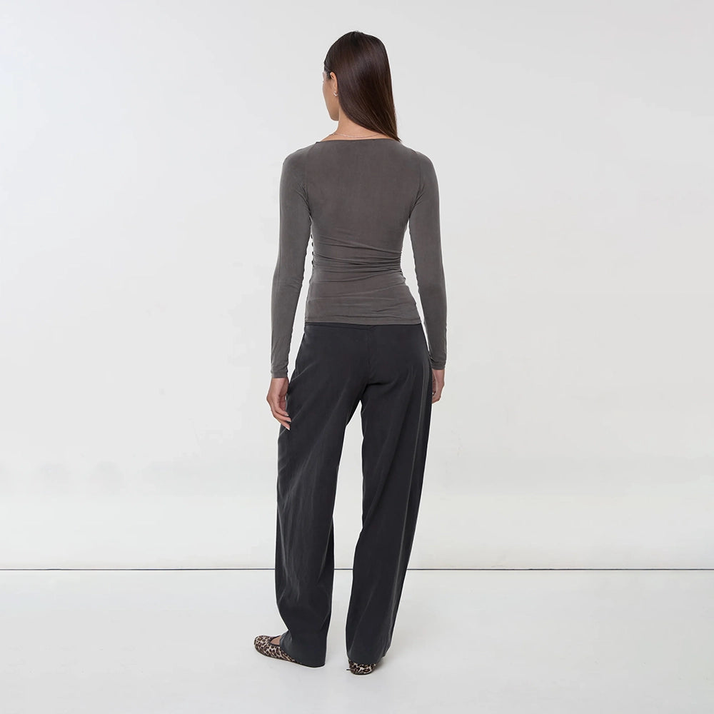 Peachy Den Kylie Cupro Wrap Top