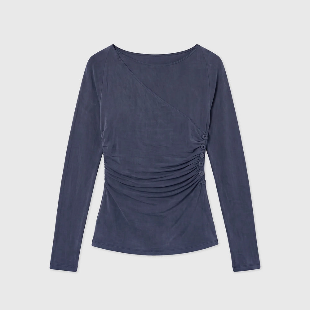 Peachy Den Kylie Cupro Wrap Top
