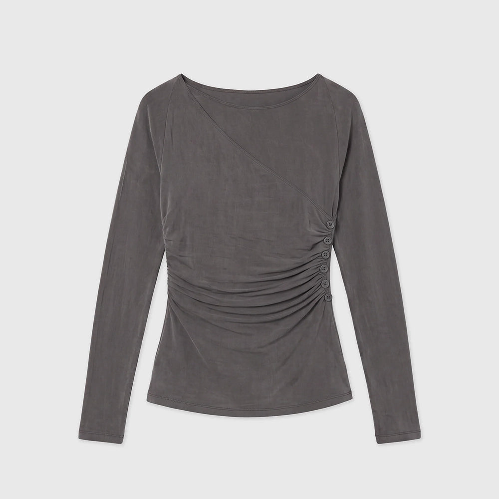 Peachy Den Kylie Cupro Wrap Top