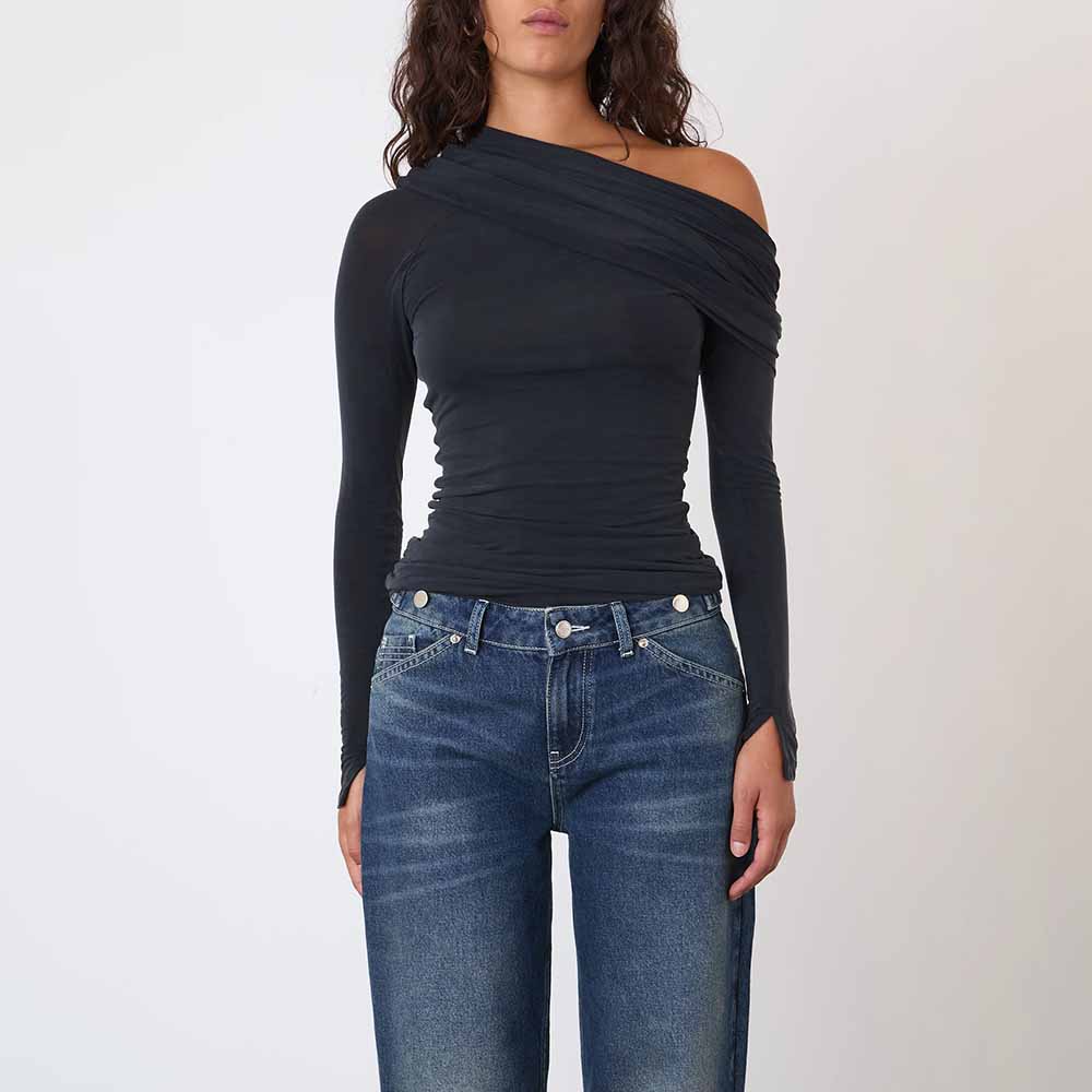 Peachy Den Cold Shoulder Top