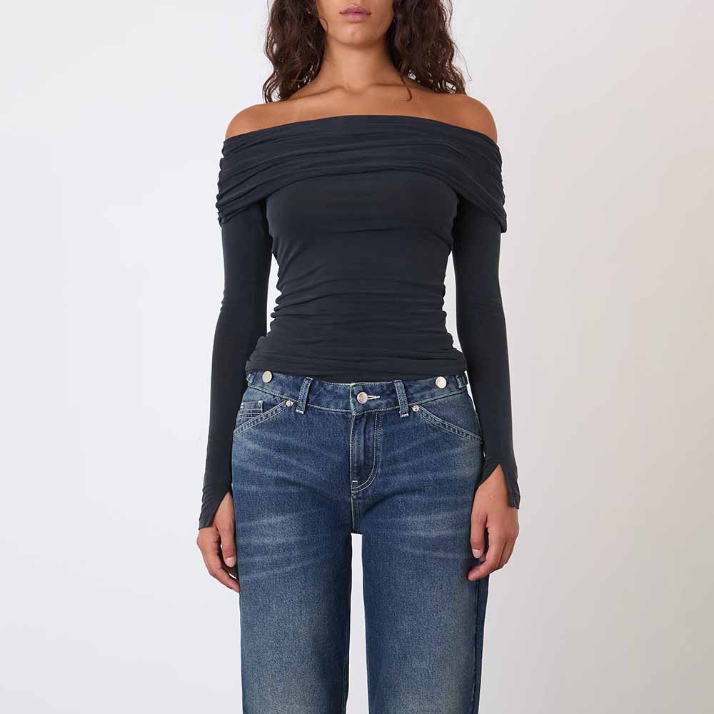 Peachy Den Cold Shoulder Top