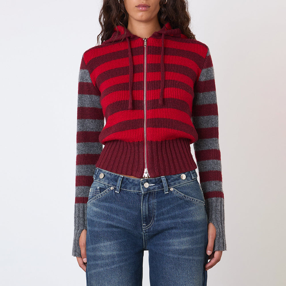 Peachy Den Anita Knitted Hoodie