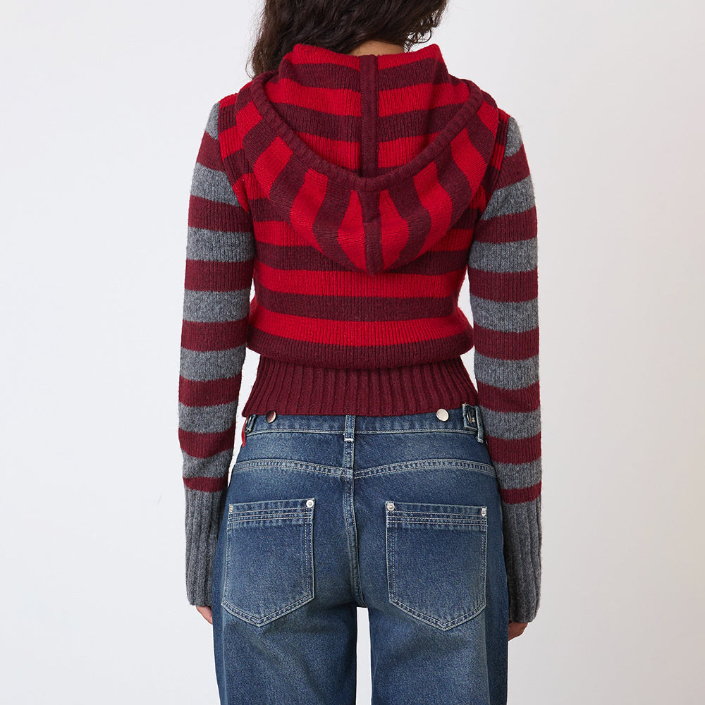 Peachy Den Anita Knitted Hoodie