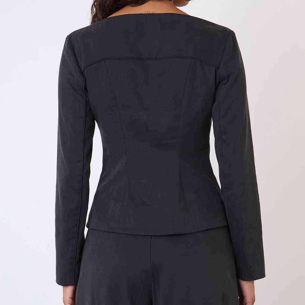 Peachy Den Bardot Tailored Top