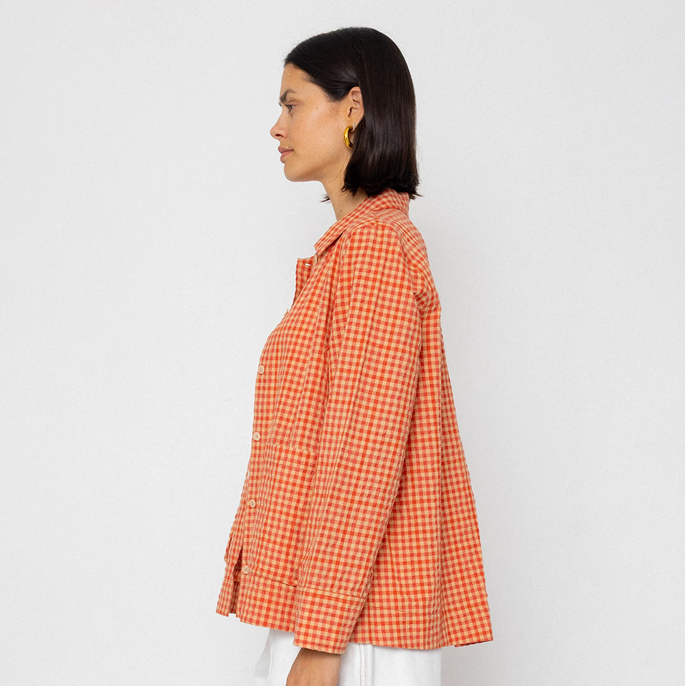 Folk Pleated Shirt
