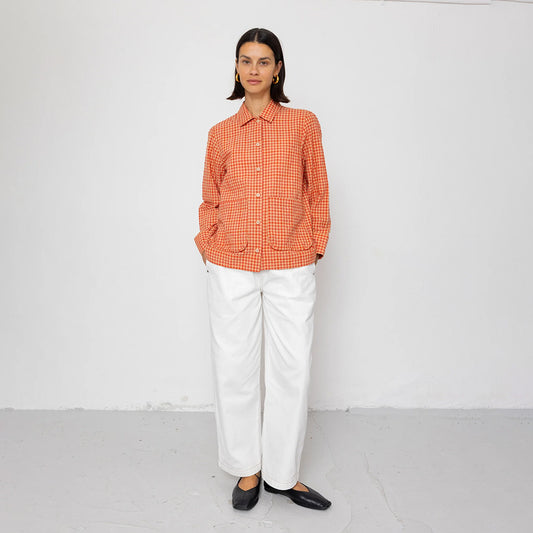 Folk Pleated Shirt