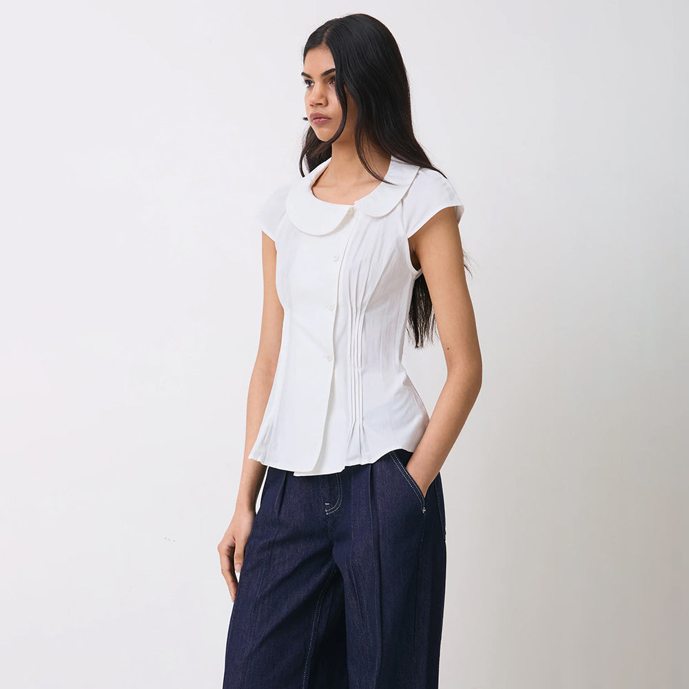 Peachy Den Missy Asymetric Blouse